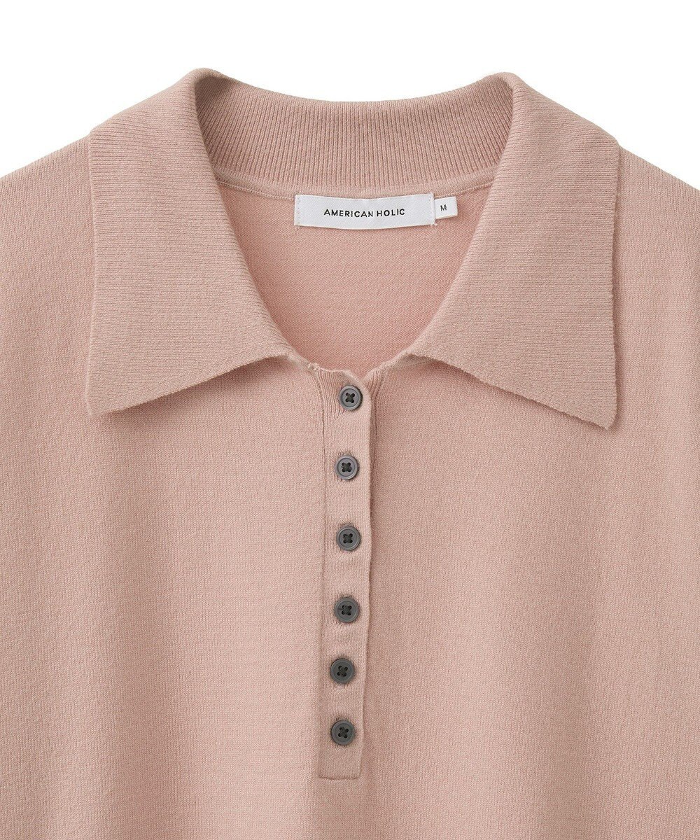 AMERICAN HOLIC バイパチルーズポロシャツプルオーバー 