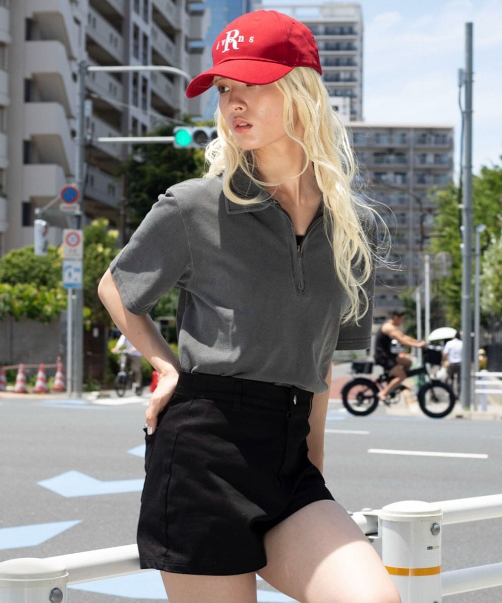 WEGO 【ユニセックス着用ITEM】ブリーチカノコハーフZIPポロ（SS） 