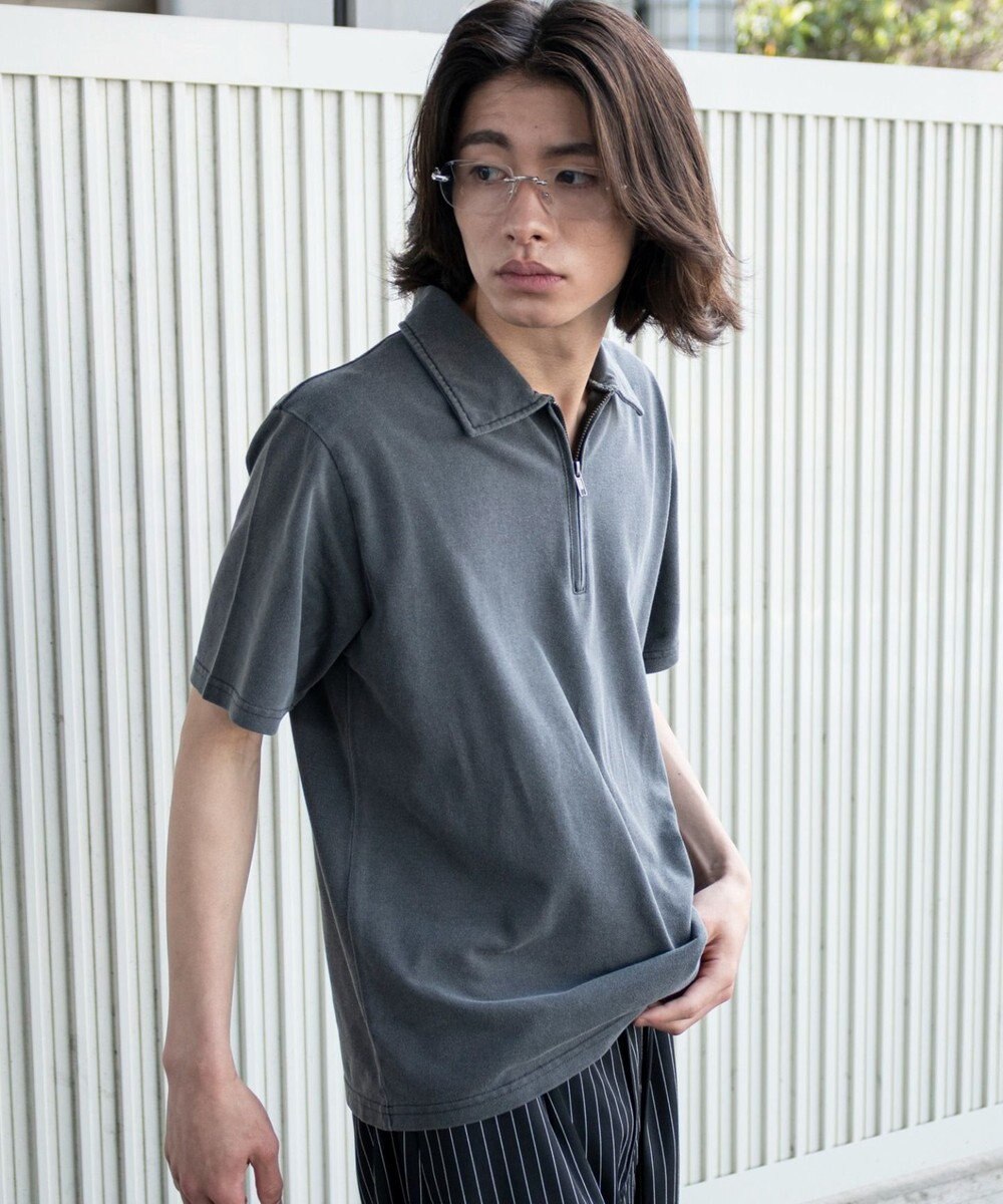 WEGO 【ユニセックス着用ITEM】ブリーチカノコハーフZIPポロ（SS） 