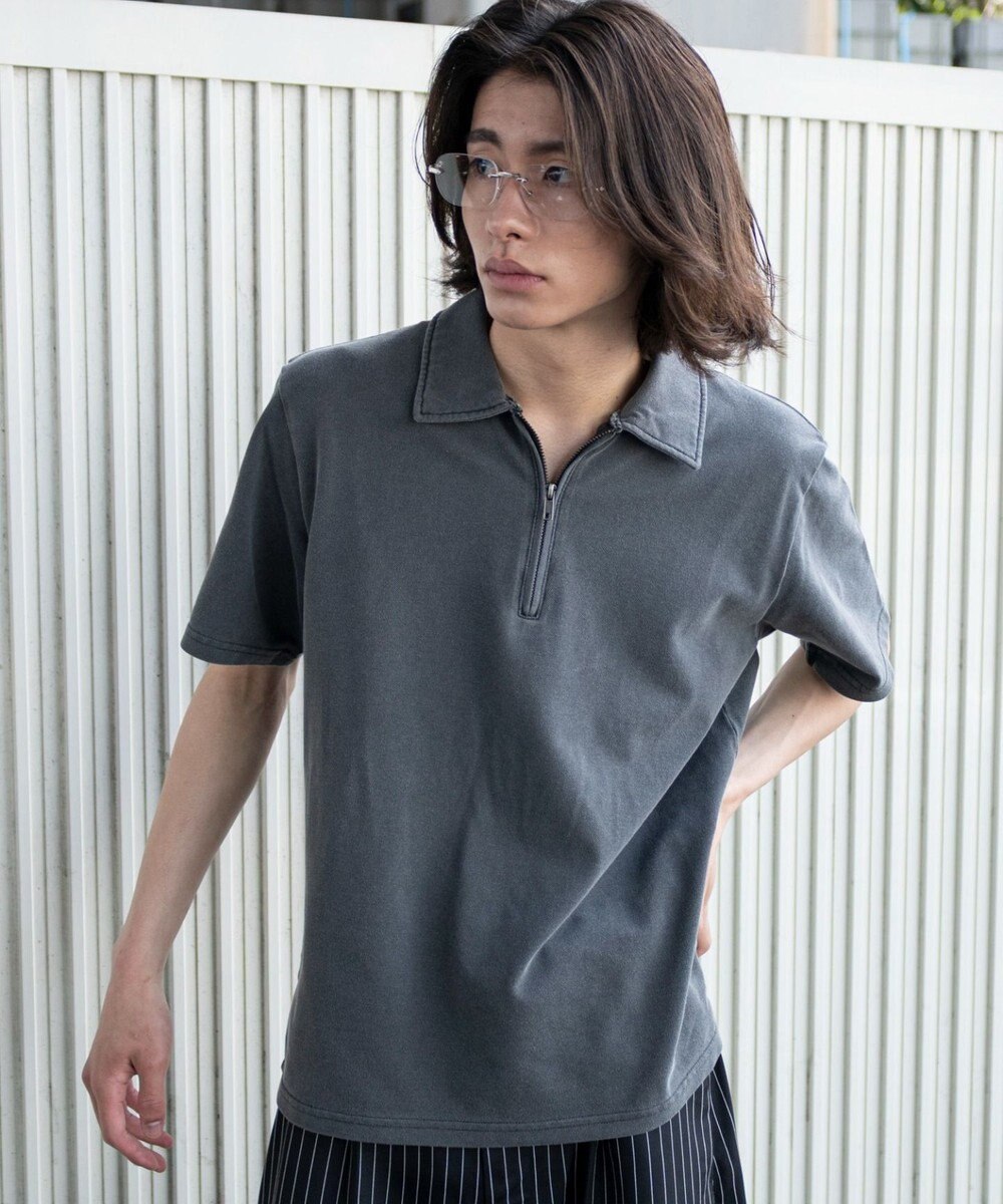 WEGO 【ユニセックス着用ITEM】ブリーチカノコハーフZIPポロ（SS） 