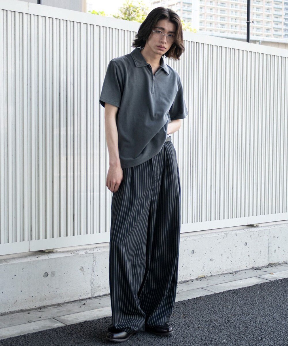 WEGO 【ユニセックス着用ITEM】ブリーチカノコハーフZIPポロ（SS） 