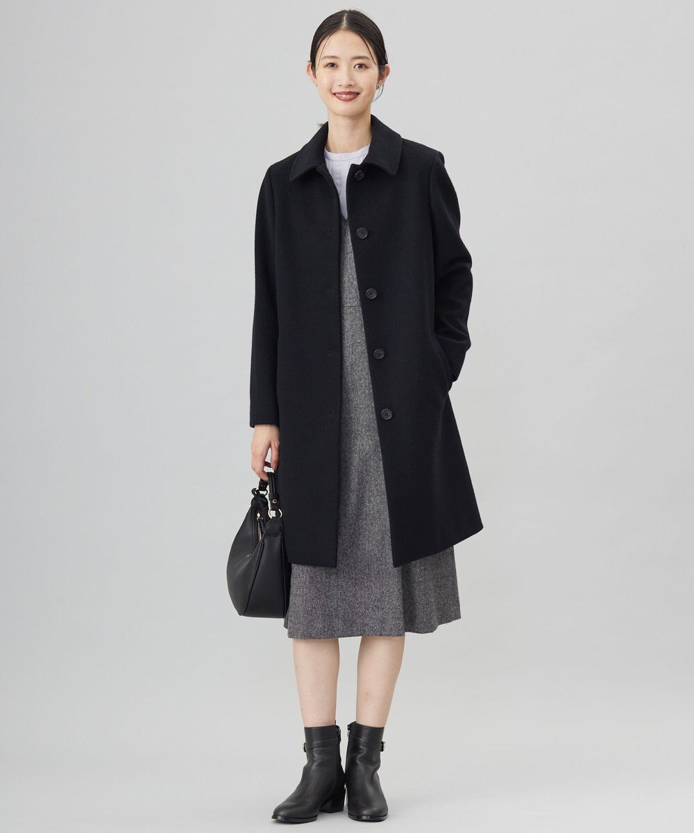 J.PRESS LADIES ウォッシャブルウール タック ドットレース カットソー 