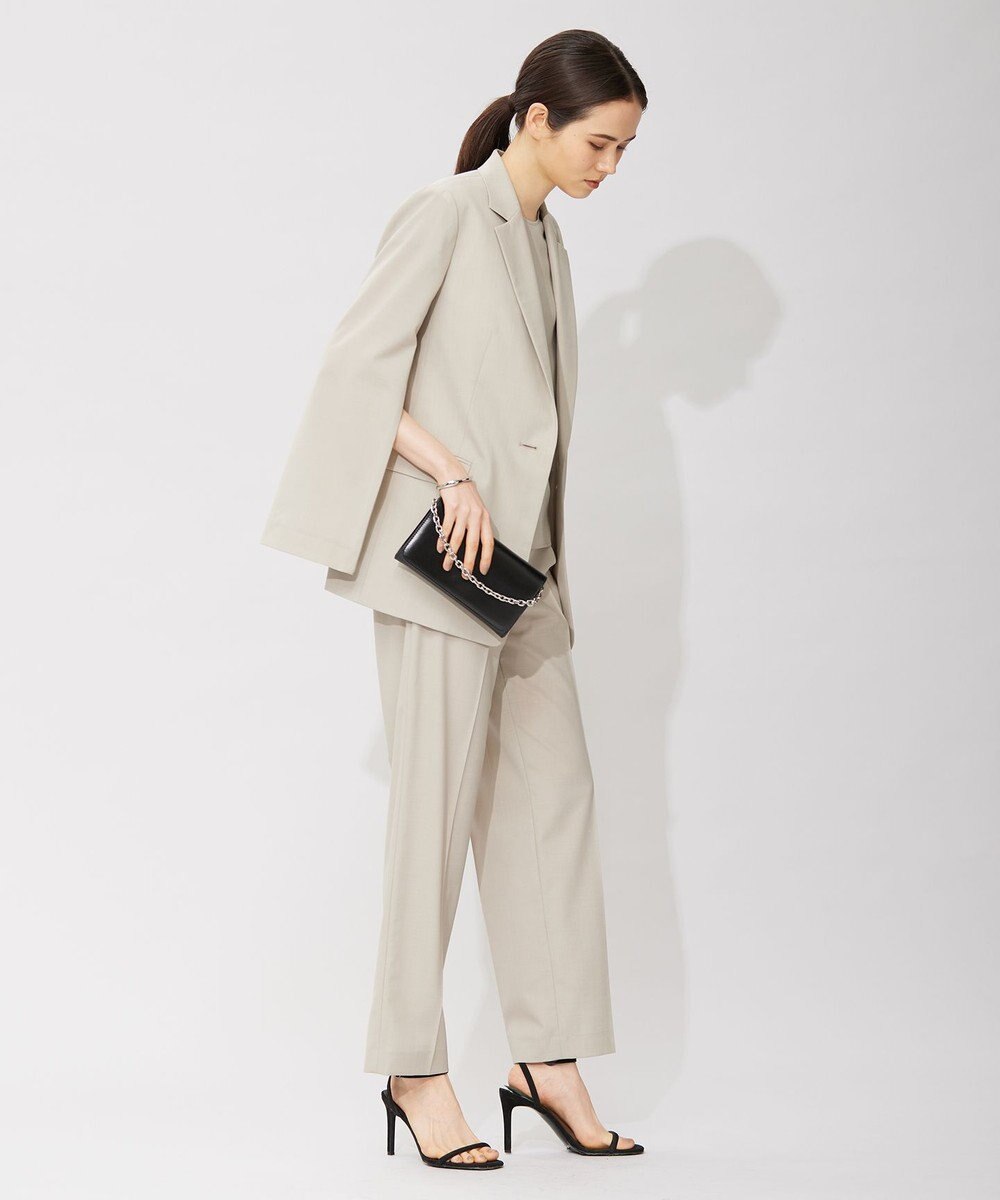 ICB 【洗える】 サマーウールトロ テーラードジャケット 