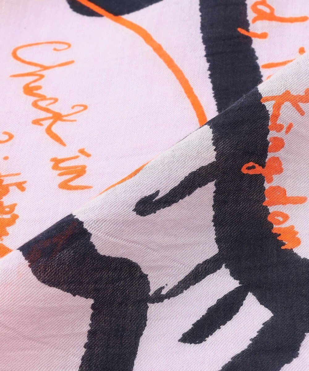 23区  manipuri インバージョンフィッシュ プリント ストール 