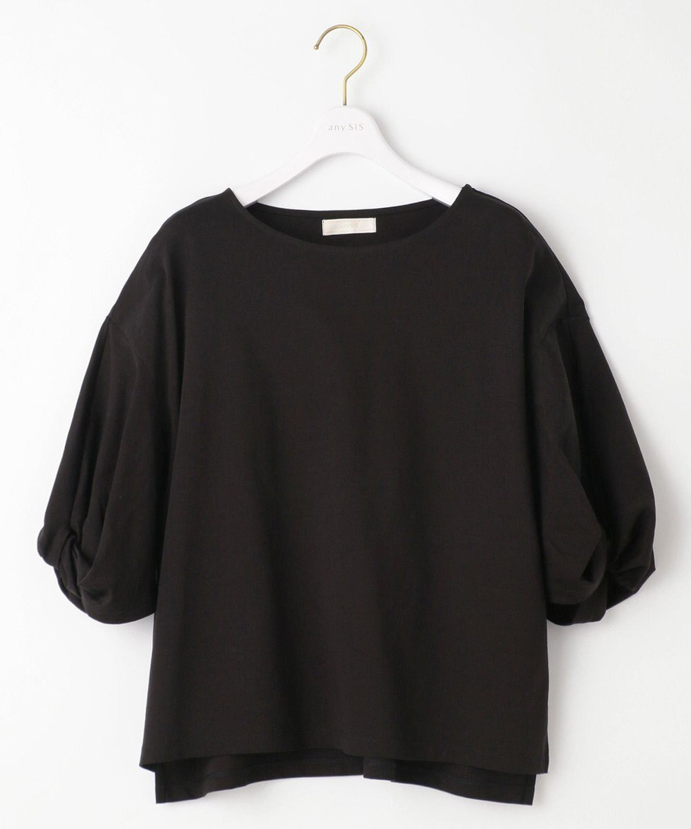ANY SIS シルケットスムースツイストスリーブ カットソー 