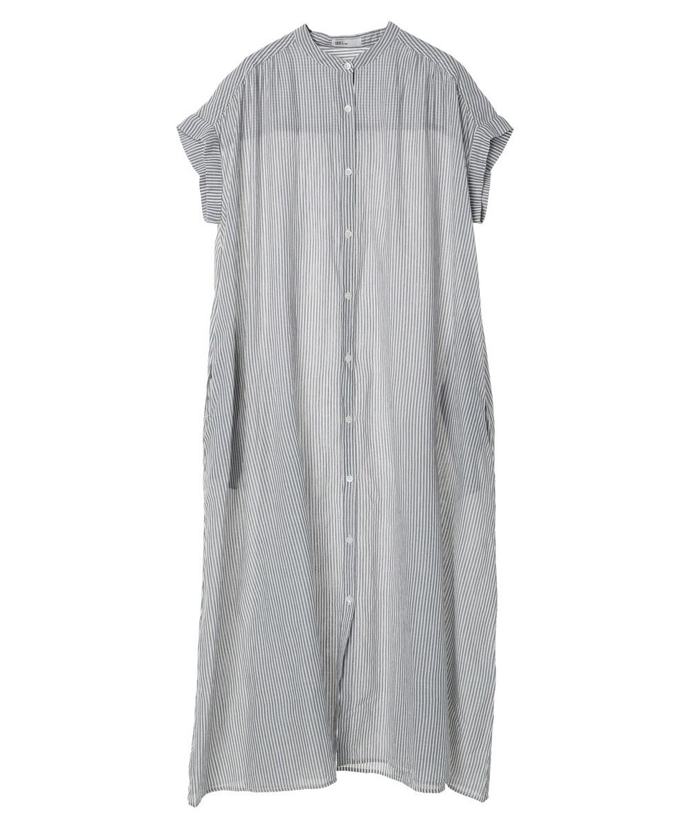 CRAFT STANDARD BOUTIQUE インド綿バンドカラーワンピース 