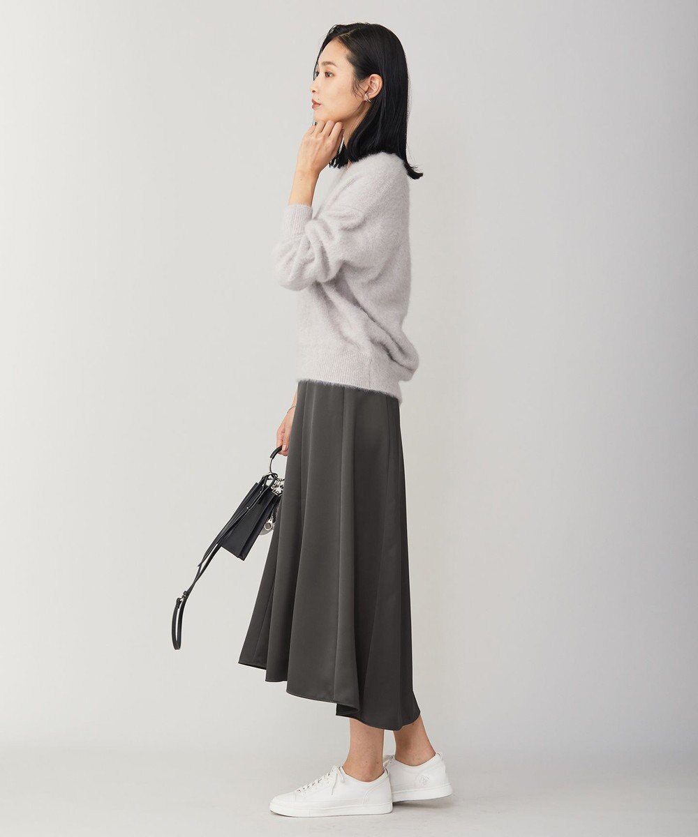 ICB 【洗える】 ヴィンテージヘビーサテン スカート 