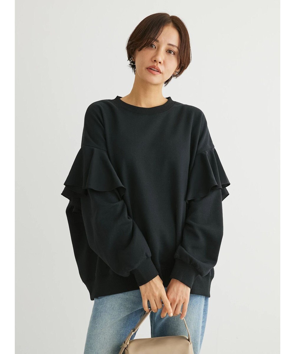 Green Parks ・ＳＵＧＡＲ　ＳＰＯＯＮ　ラッフルショルダースウェット 