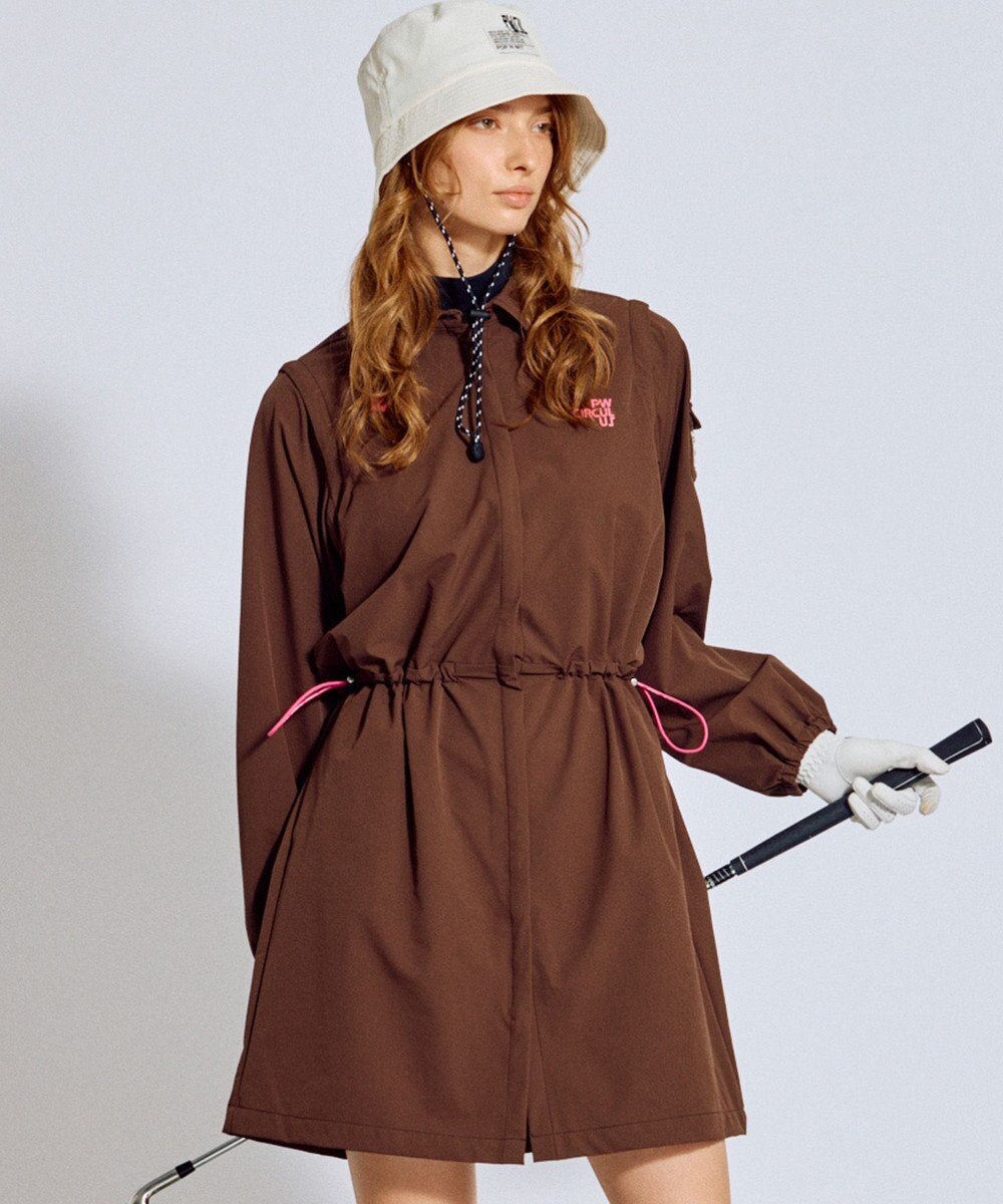 PW CIRCULUS 【着回し力2倍 / 2WAY】【WOMEN】袖2WAY デタッチャブルワンピース ゴルフウェア レディース 