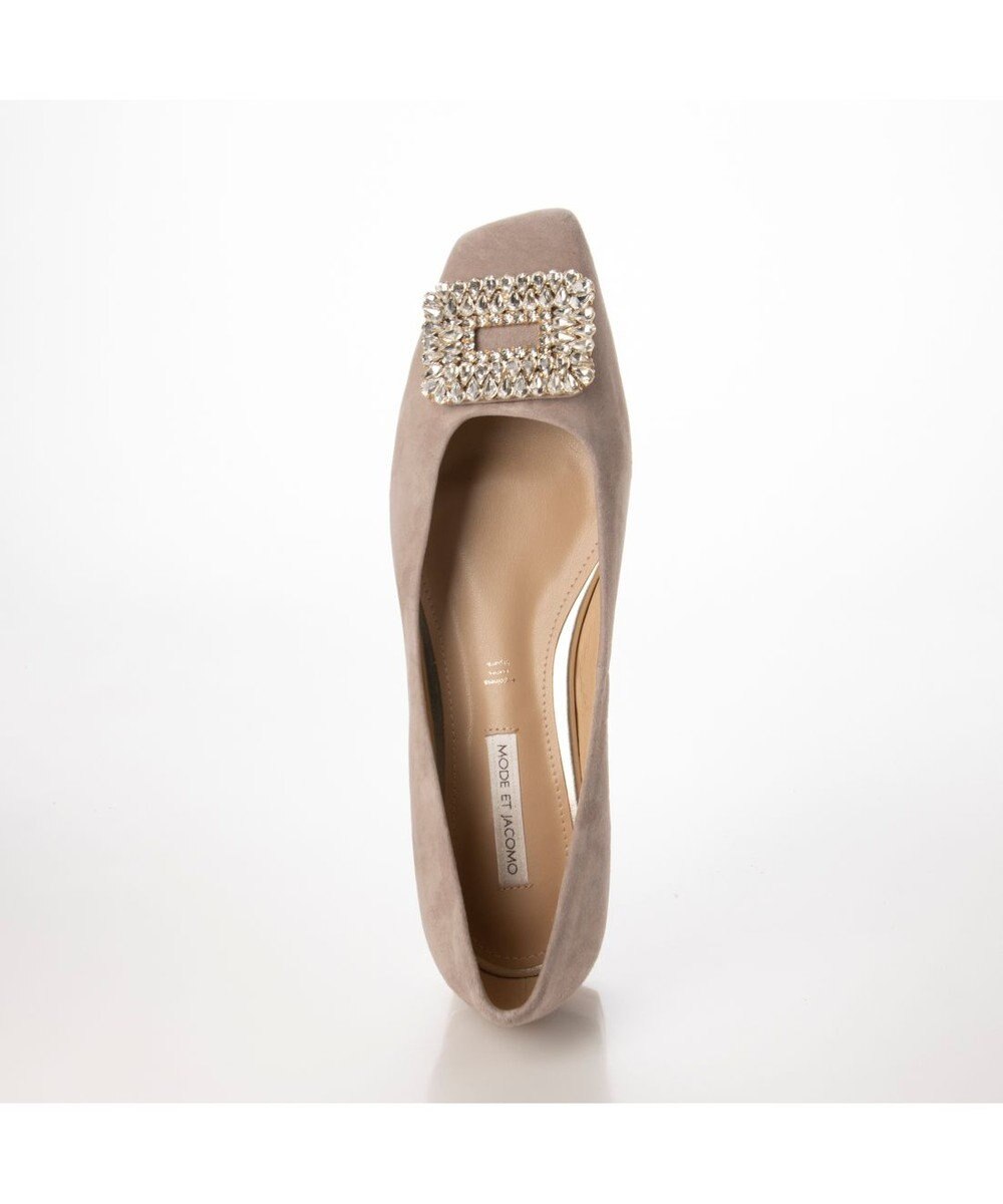 MODE ET JACOMO <MODE ET JACOMO>ビジューモチーフフラットパンプス 
