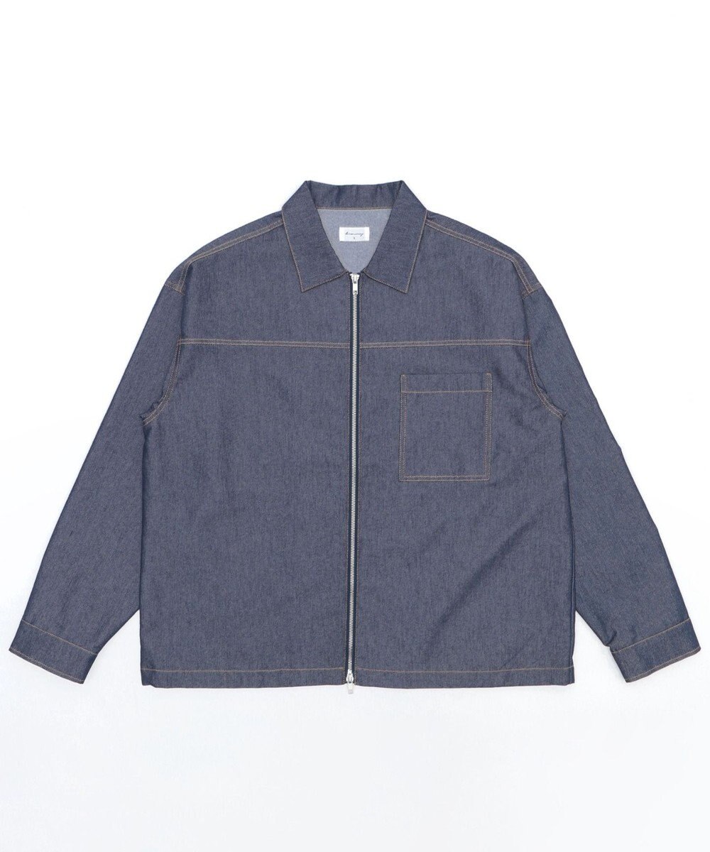 WEGO 【ユニセックス着用ITEM/MLサイズ展開】カラーステッチシャツジャケット 