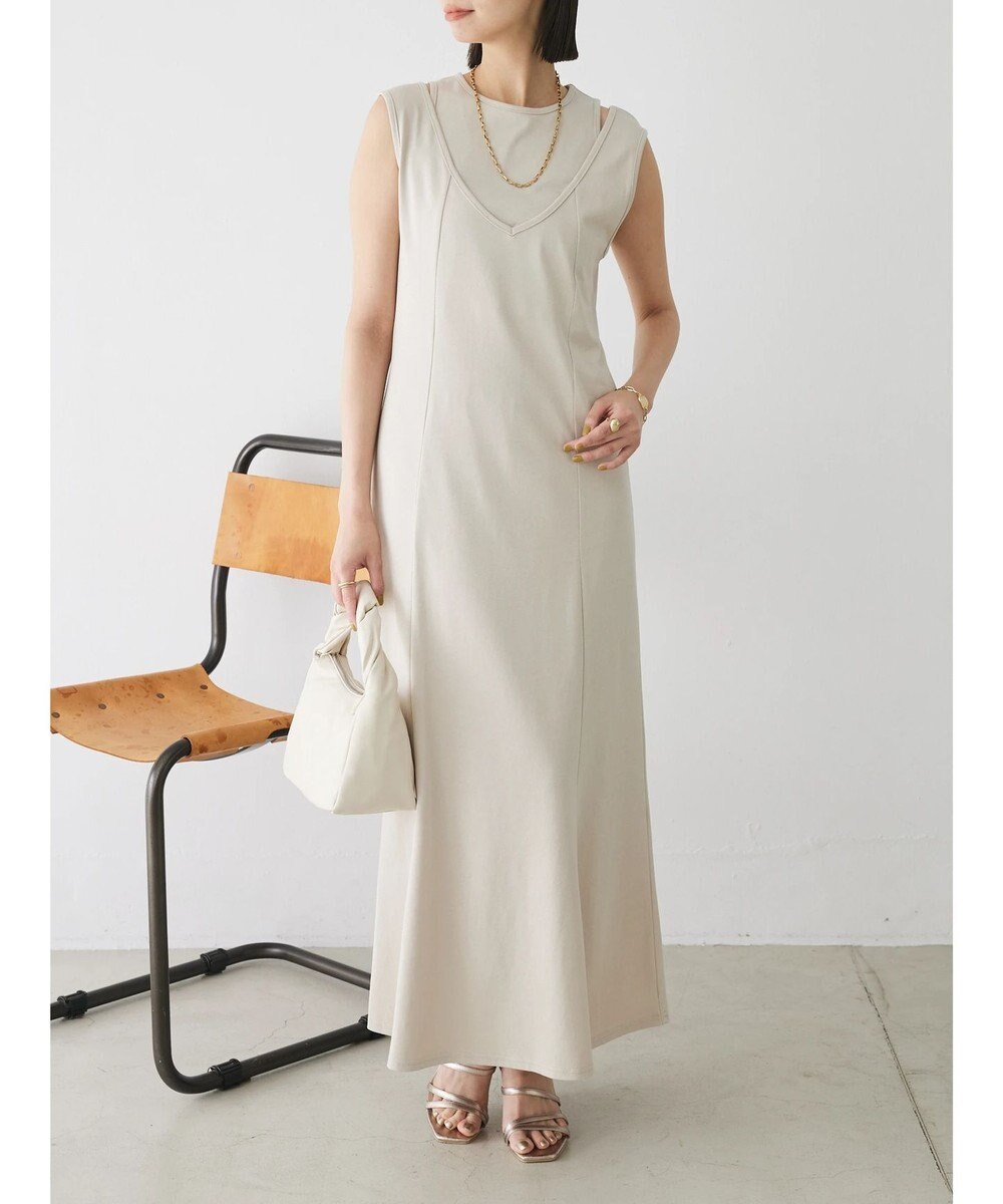 Green Parks カットワークデザインカットソーワンピース 