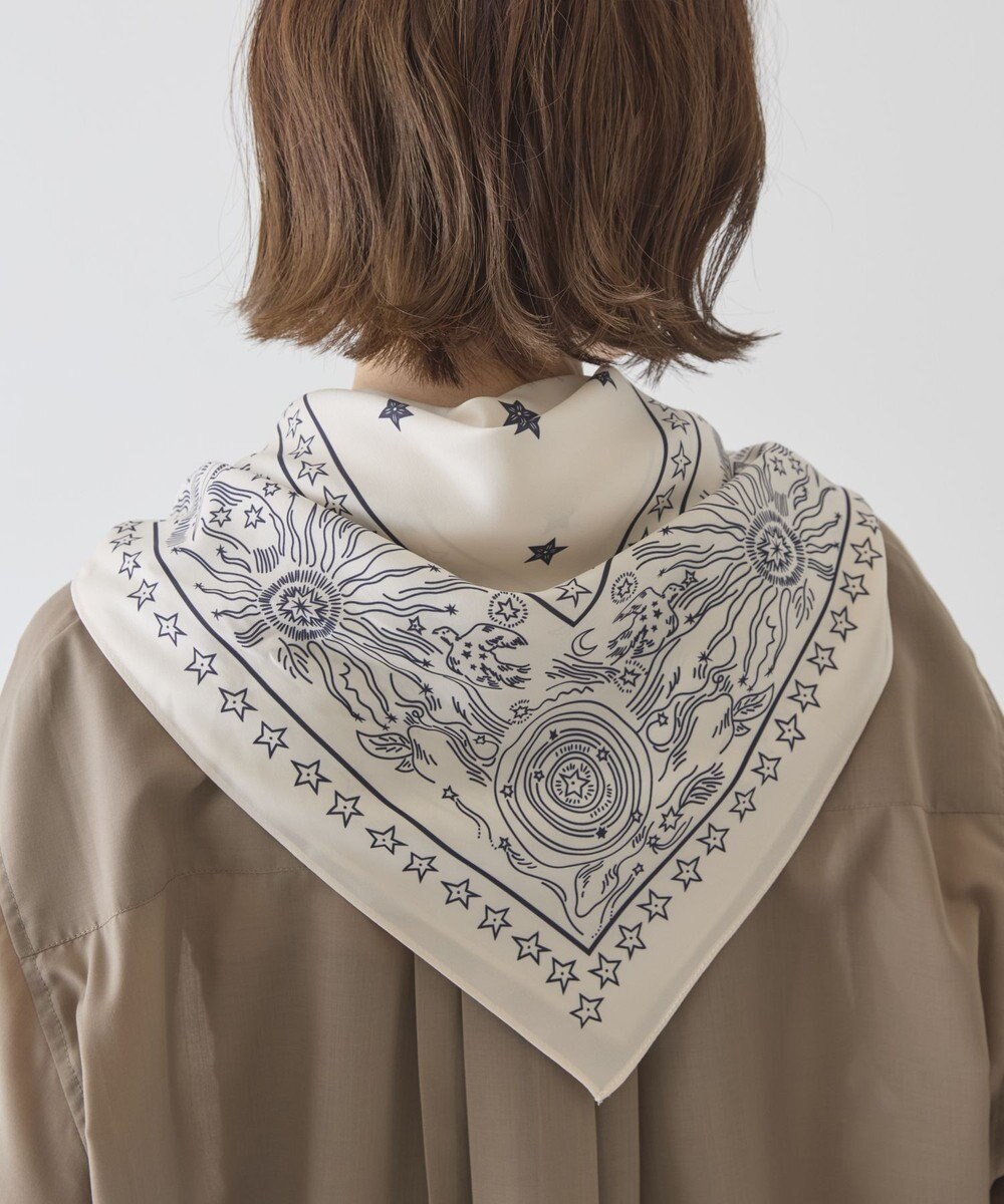 AMERICAN HOLIC シルキーバンダナ柄スカーフ 