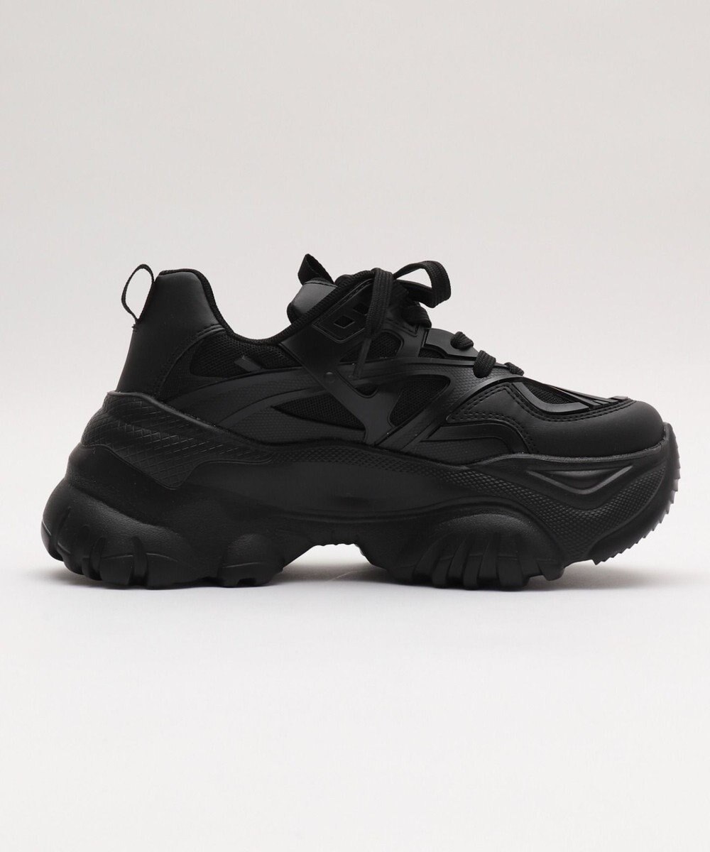 WEGO 【SMLサイズ展開】ラバーコンビ厚底スニーカー 