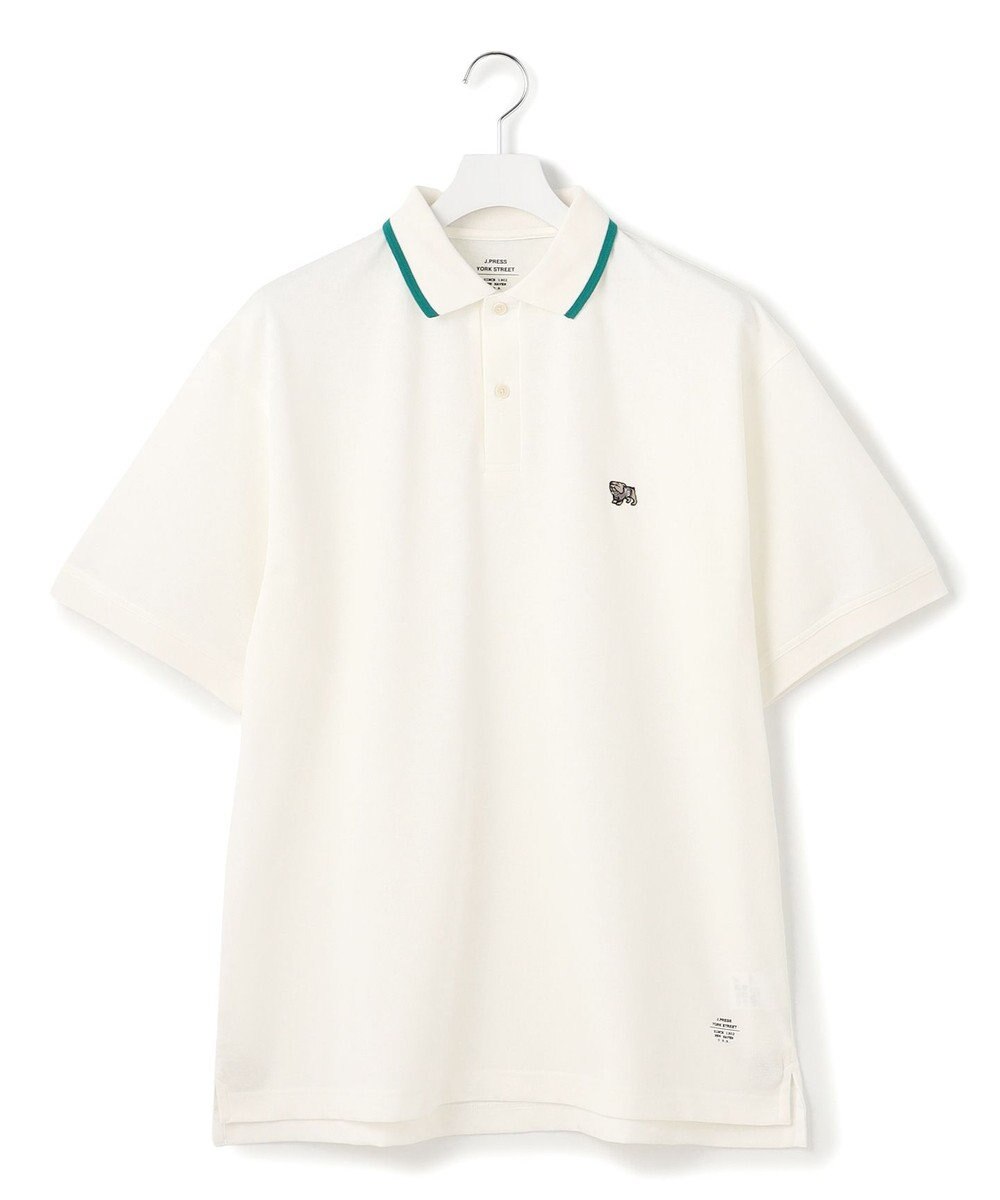 J.PRESS YORK STREET 【UNISEX】ブルドックワンポイント ポロシャツ 