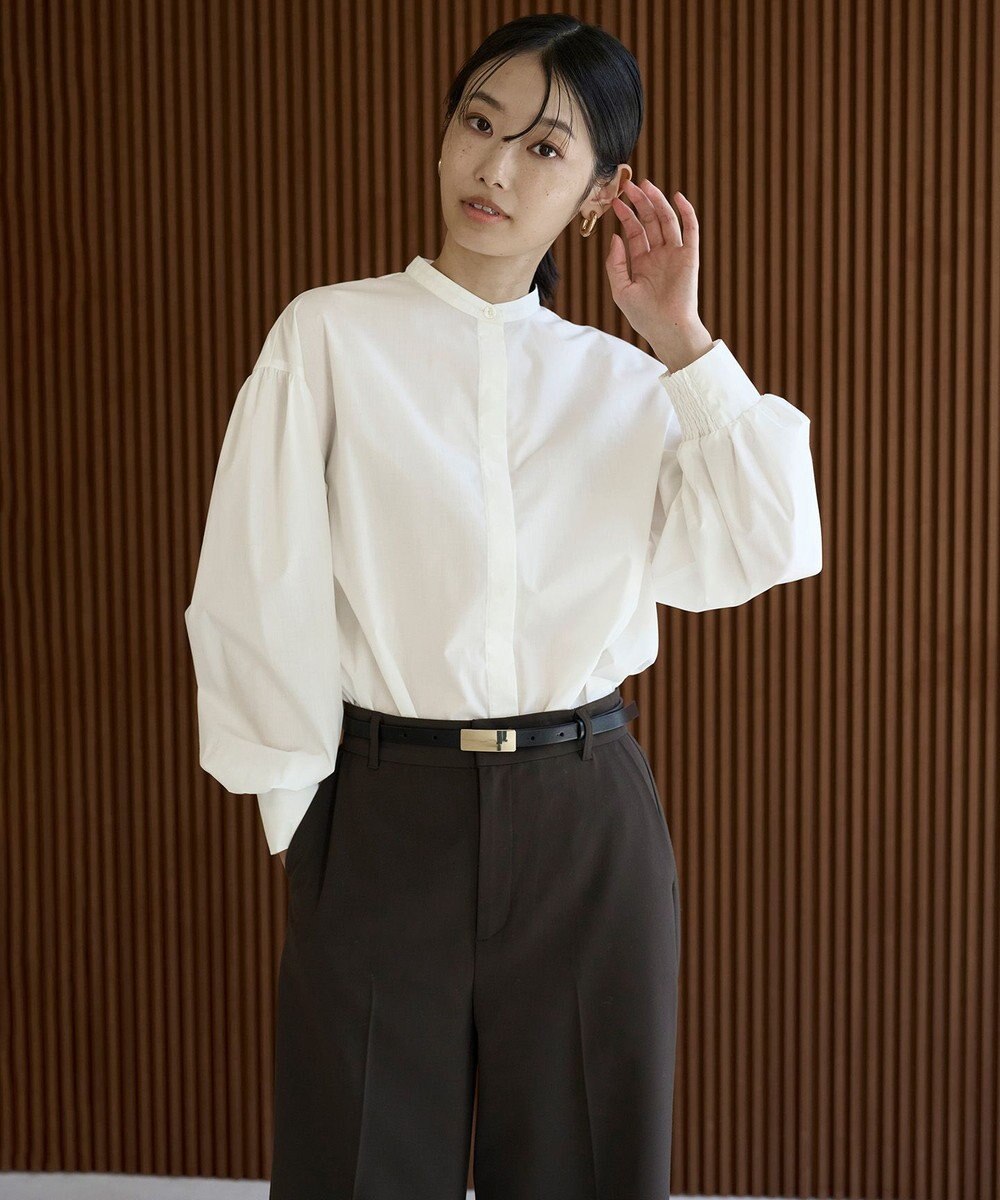UNFILO 【新色追加】ボリュームスリーブ ブラウス 