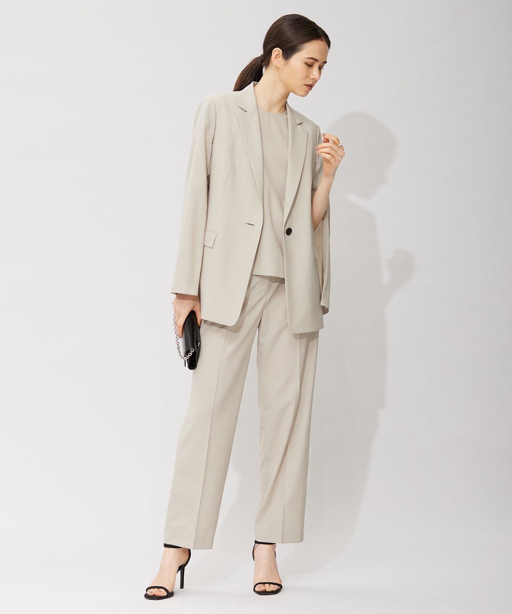 ICB 【洗える】 サマーウールトロ テーラードジャケット 