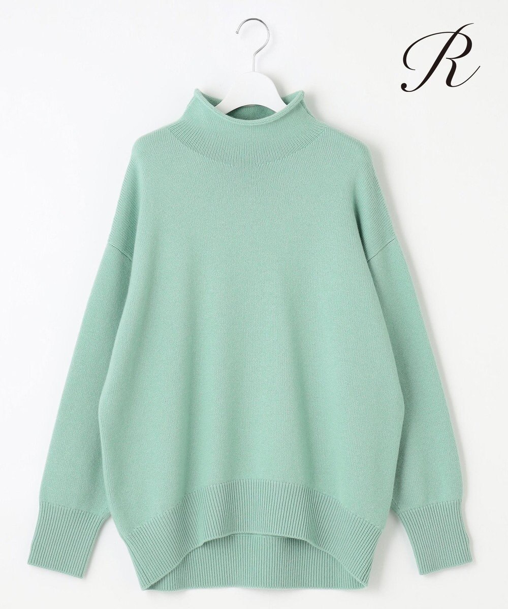 23区 【R(アール)】カシミヤブレンド ロールネックニット 