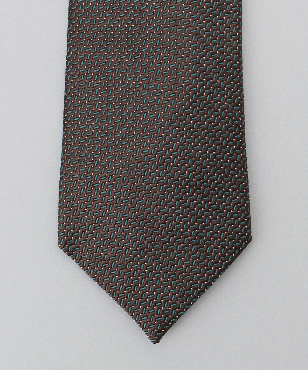GOTAIRIKU 【日本製】西陣ネクタイ_ブラウン×グリーン系 