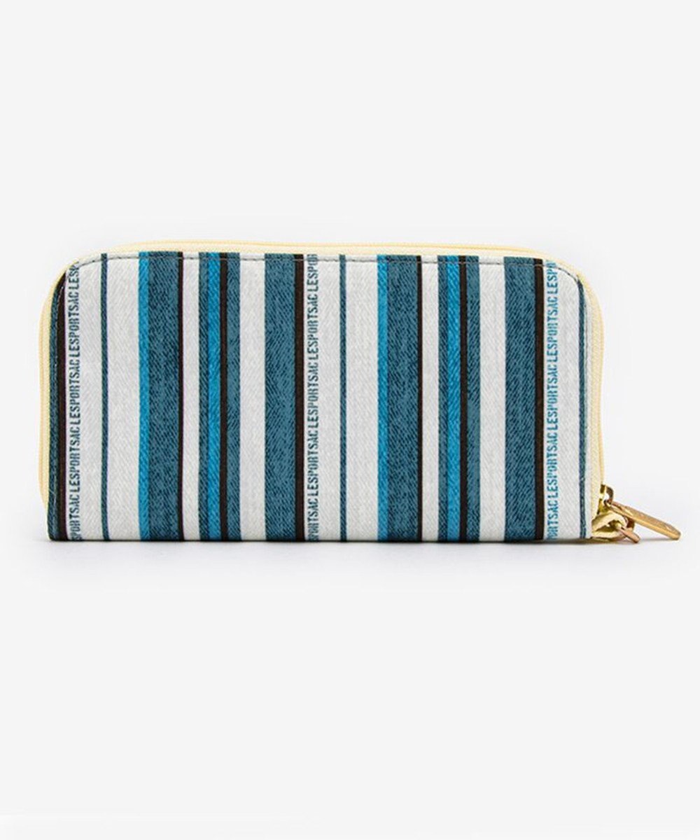LeSportsac TECH WALLET WRISTLET/ティールグリーンストライプ 