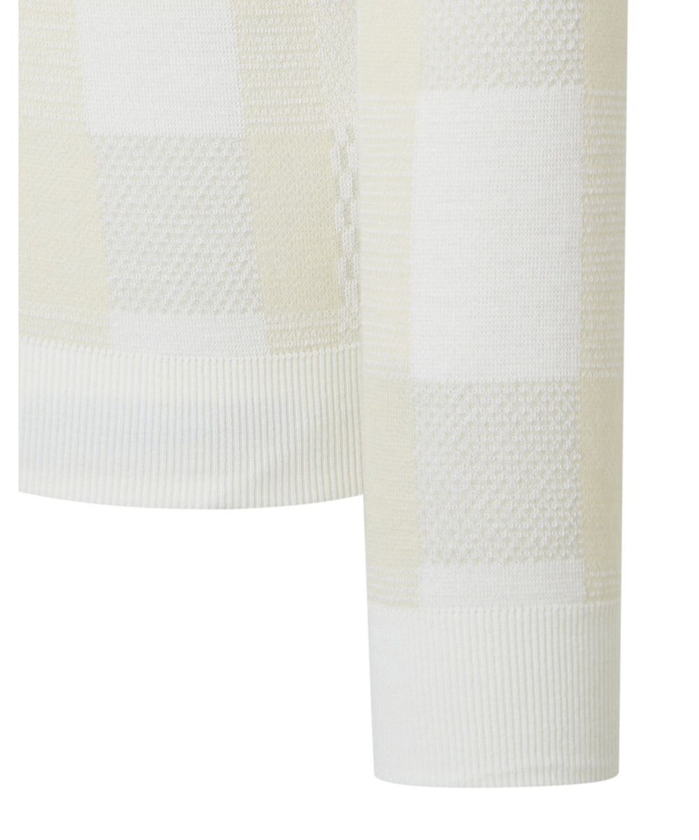 DAKS 【DAKS GOLF】ウールブレンドストレッチチェックセーター 