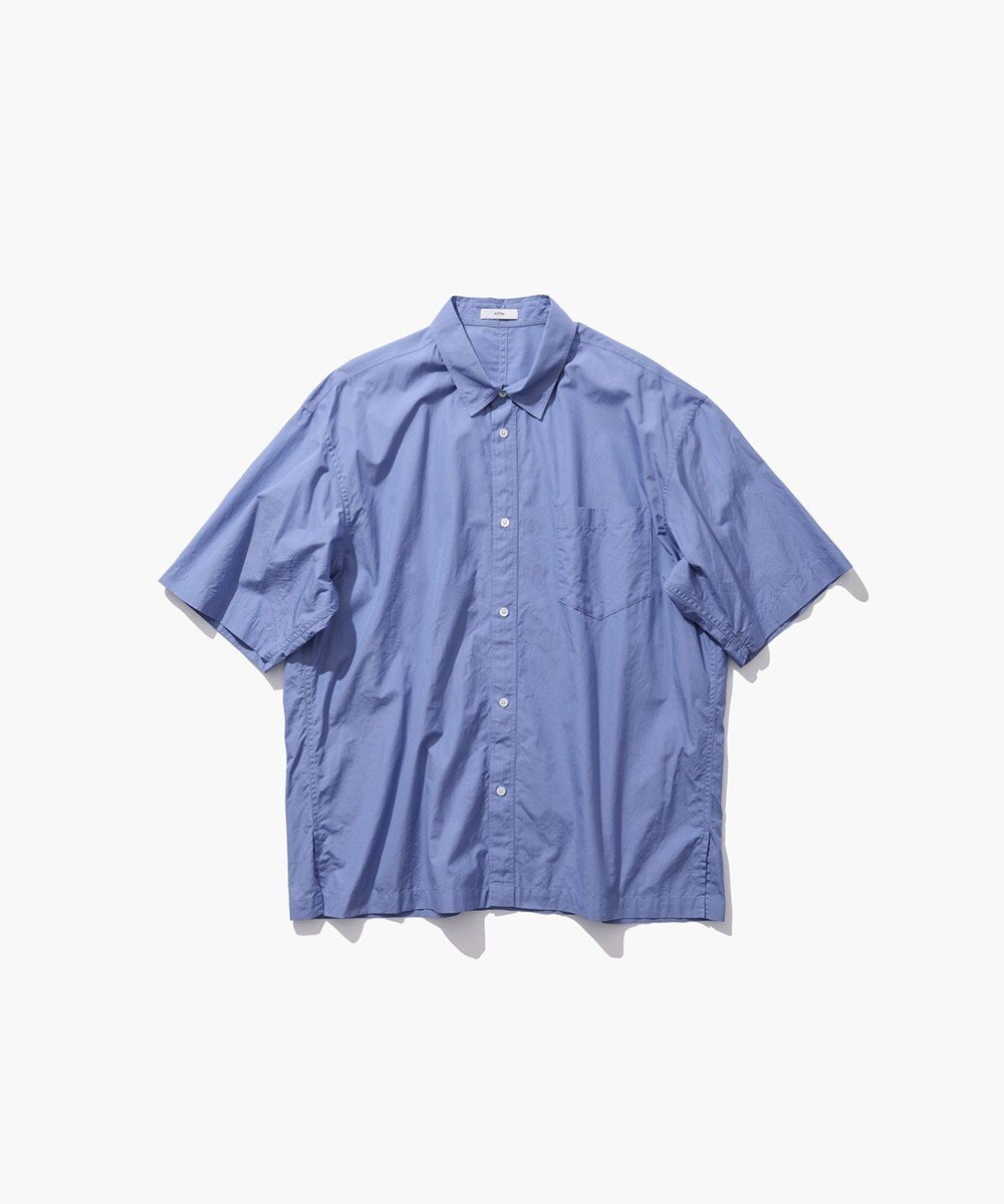 ATON SUVIN BROAD | ウォッシュハーフスリーブシャツ - UNISEX 