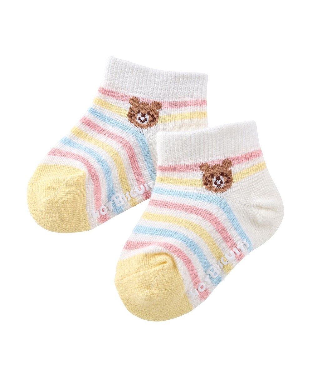 MIKI HOUSE HOT BISCUITS カバーオール＆ローカットソックスギフトセット【BOX付き】 