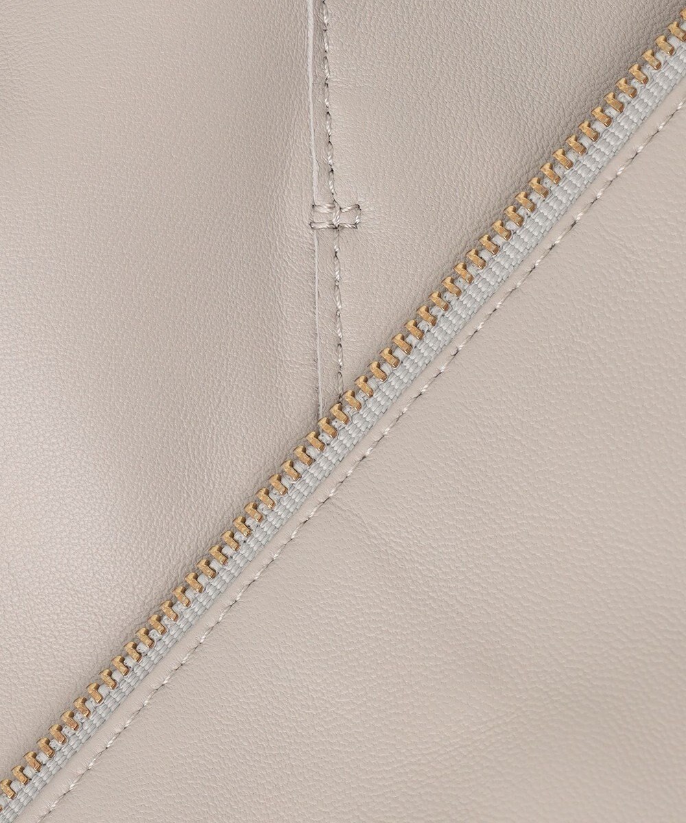 23区 ラムレザー ノーカラー ブルゾン 