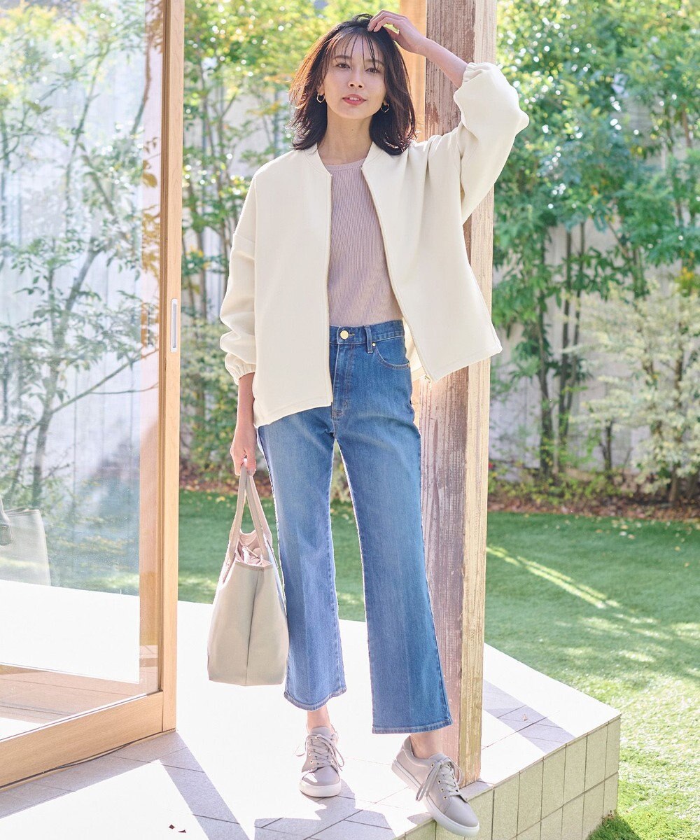 ANY 【洗える】ライトウエイト ジップブルゾン 