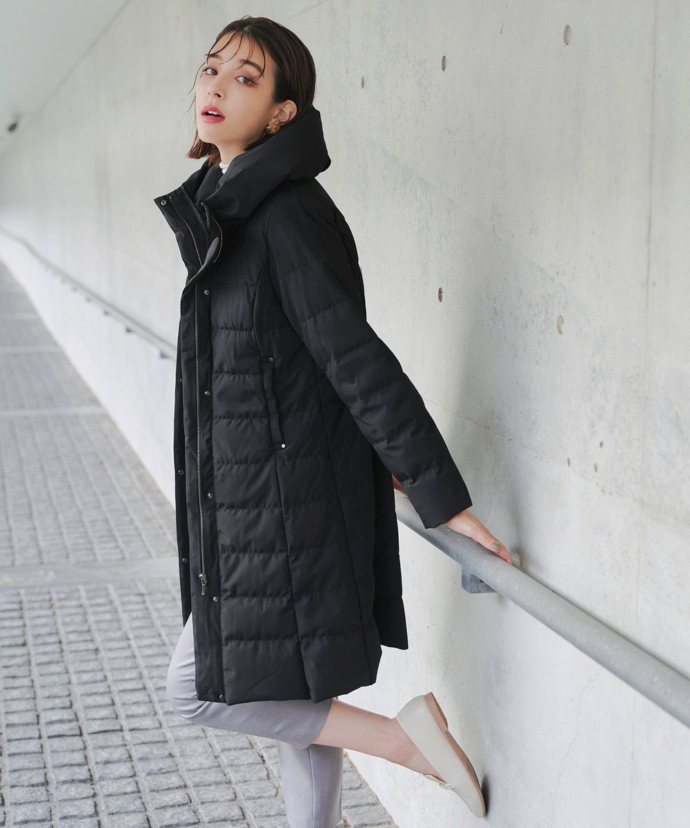 Tiaclasse 【ダウン70%撥水加工】スタンドカラーダウンコート 