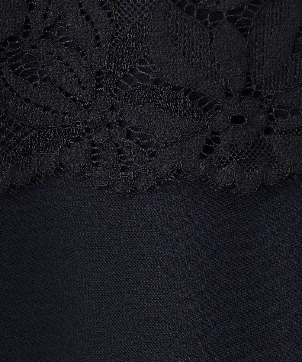 自由区 【XSサイズ～/洗える】フラワーコードレース サックワンピース 