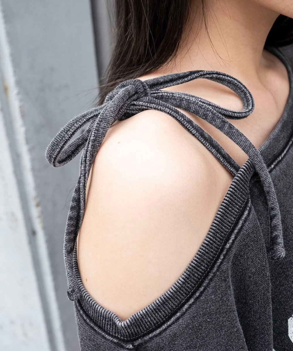 WEGO 【25年秋冬新作】2WAYグラフィックワンショルBIGスウェット 