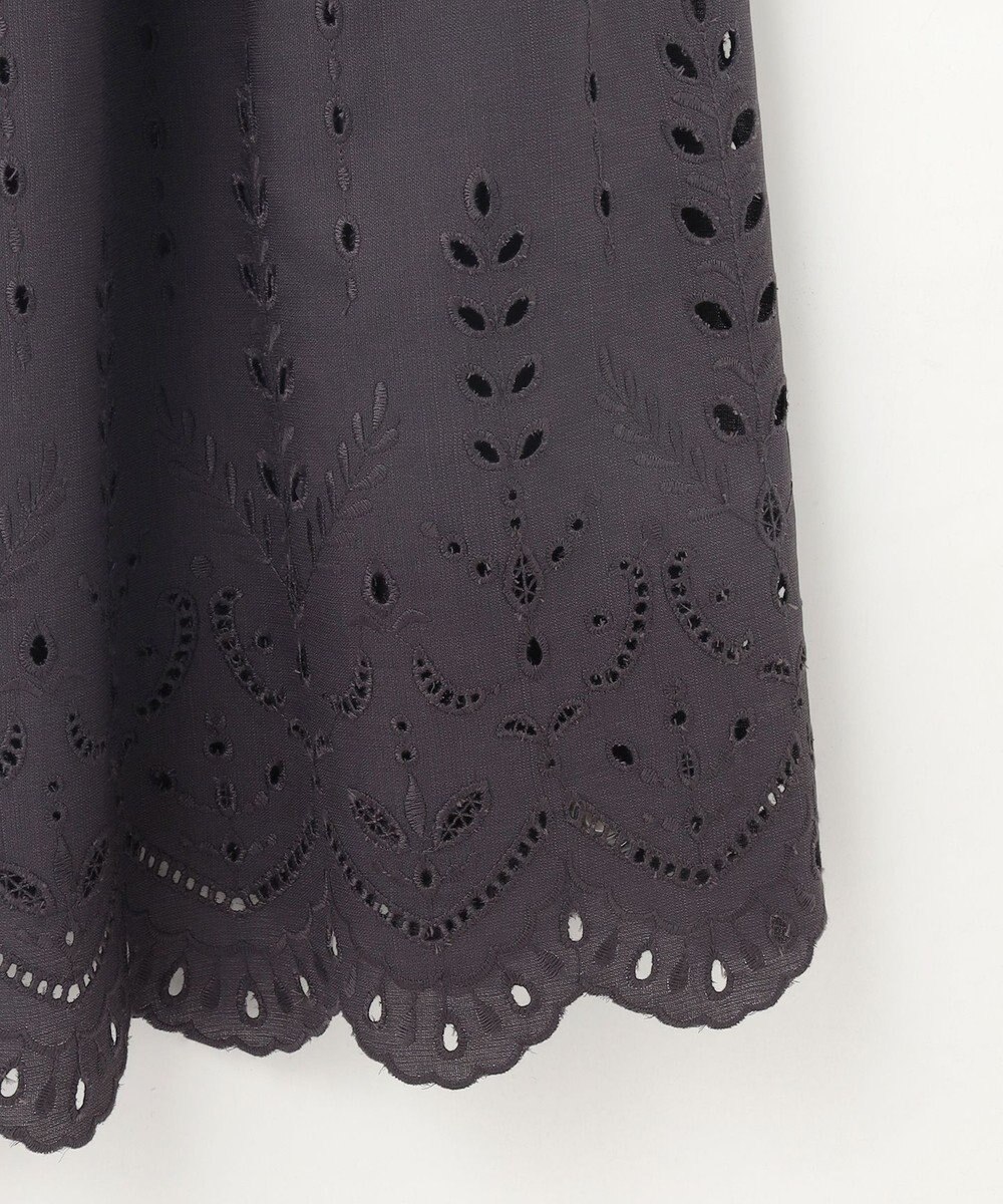 ANY SIS L 【洗える】カットワークエンブロイダリー ワンピース 