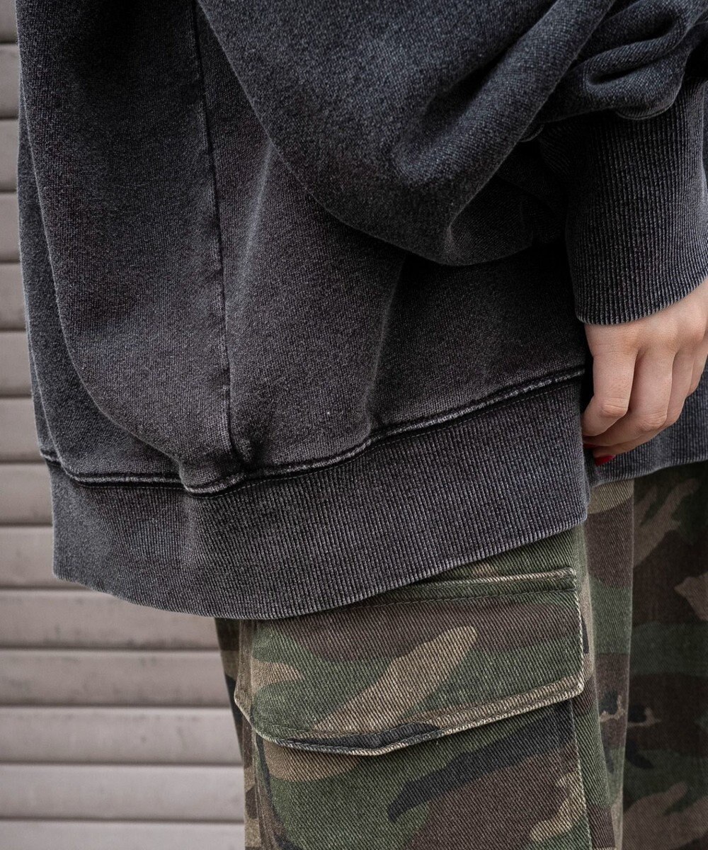 WEGO 【25年秋冬新作】2WAYグラフィックワンショルBIGスウェット 