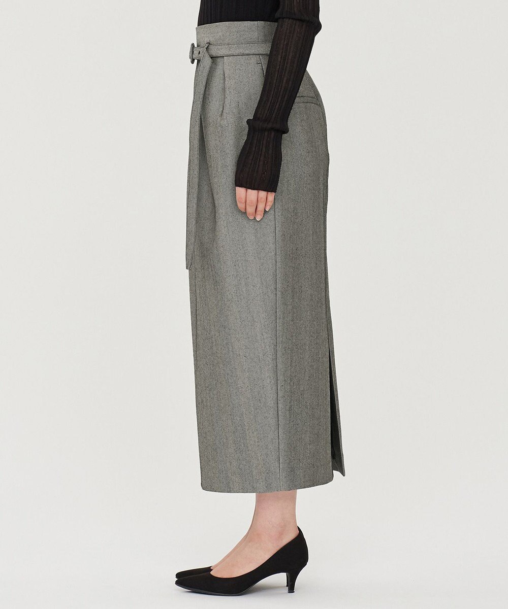 uncrave ヘリンボーンスーツ スカート（uncrave WHITE） 