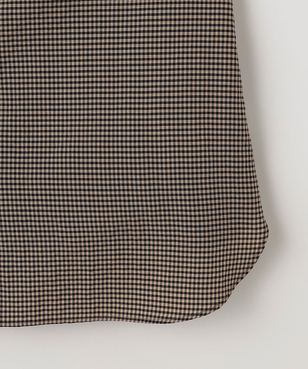 J.PRESS LADIES L 【洗える】バイカラーギンガムタンブラー スタンドカラー ブラウス 