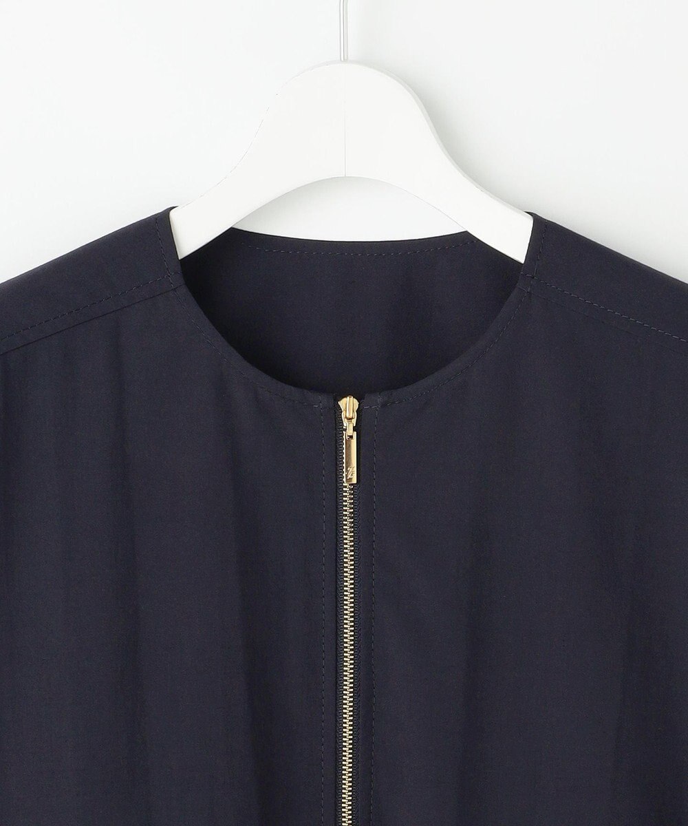 自由区 ファンクショナルブロード ノーカラーブルゾン 