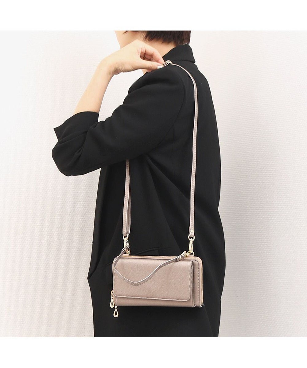 UNBILLION カシュカシュ cachecache / WEB限定カラーコンビウォレットショルダーバッグ 