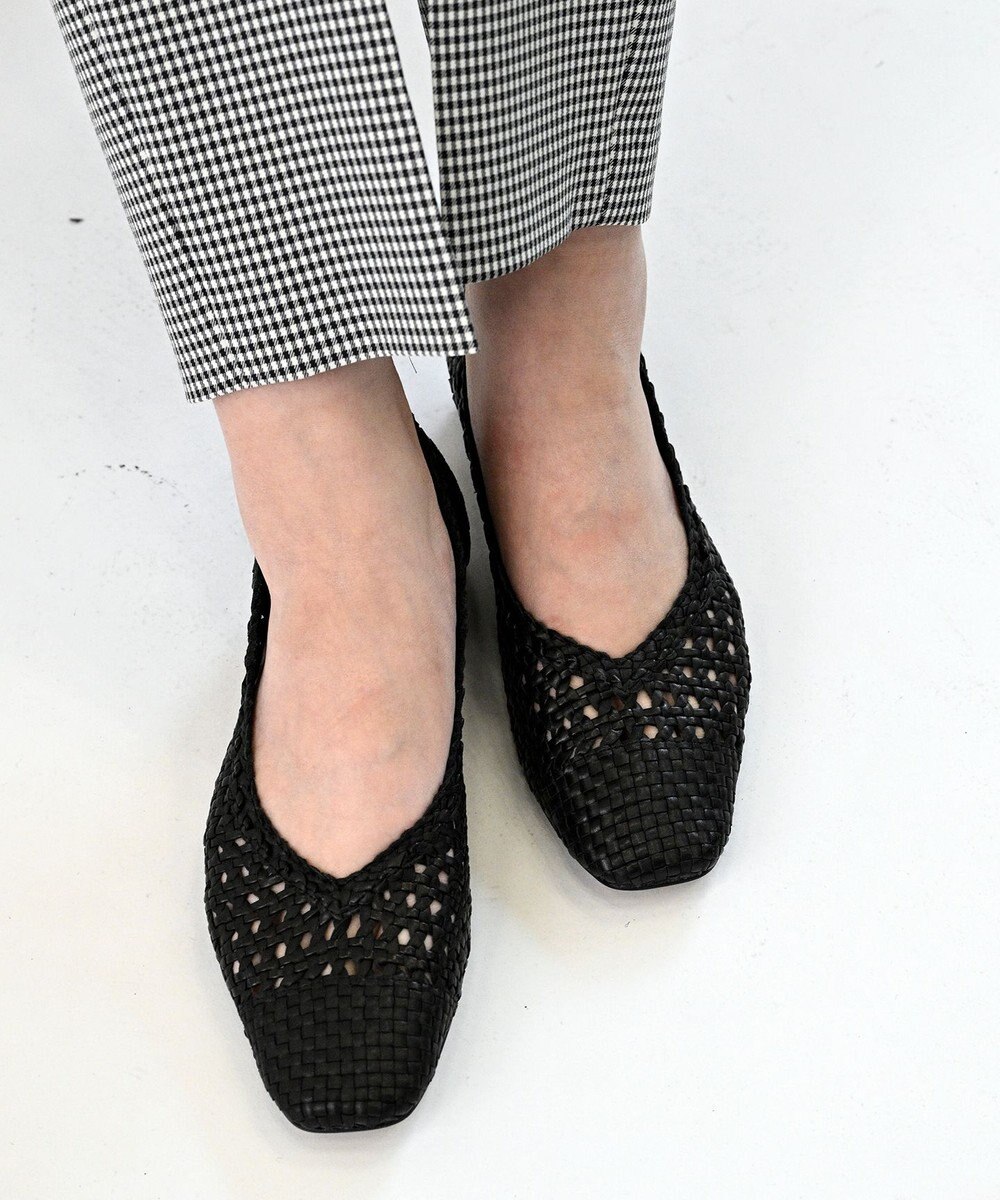 APOM レザーメッシュパンプス30 