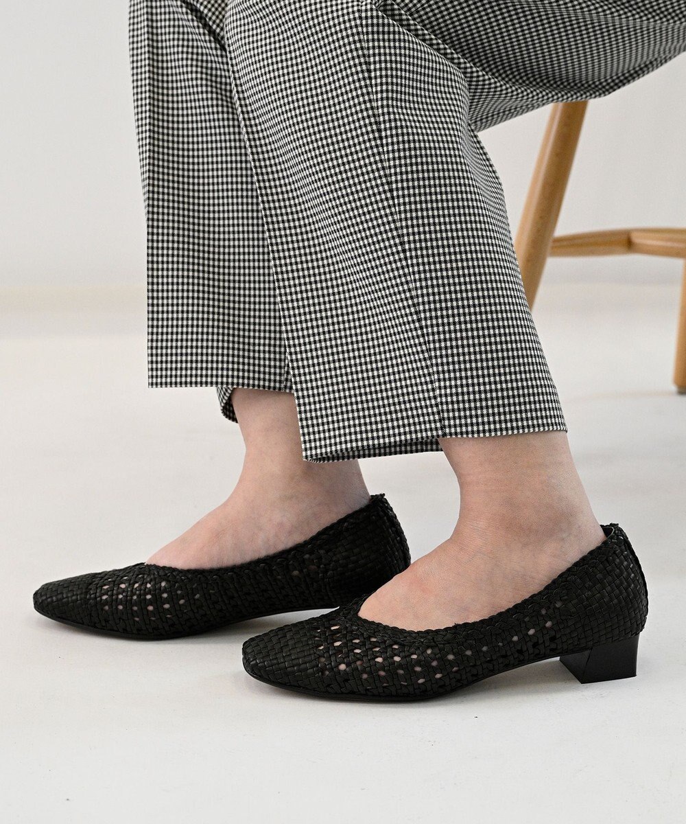 APOM レザーメッシュパンプス30 