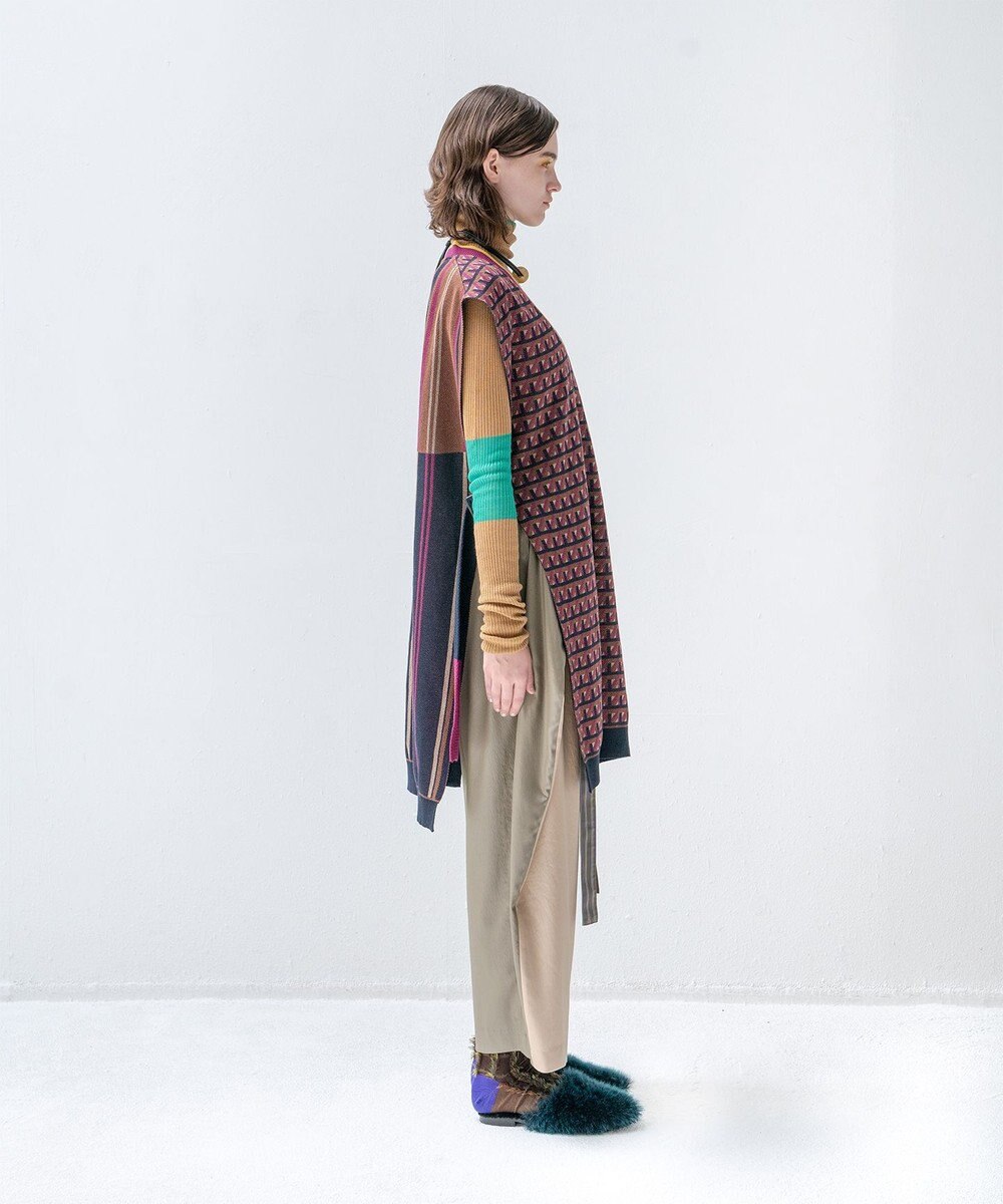 COQ CROSS STRIPE ロングベスト 