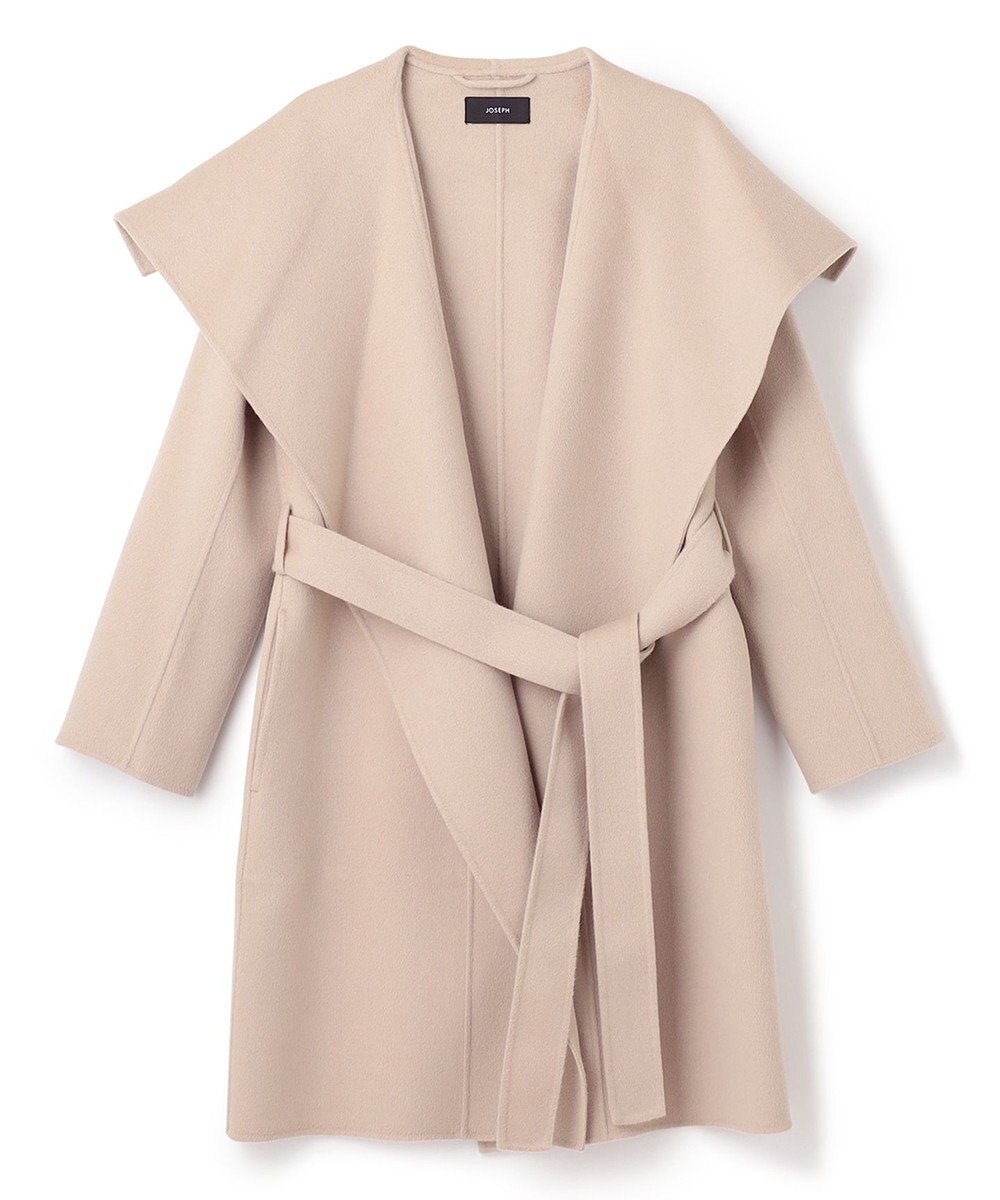 JOSEPH ダブルフェイスカシミヤ　ラップミドルコート 