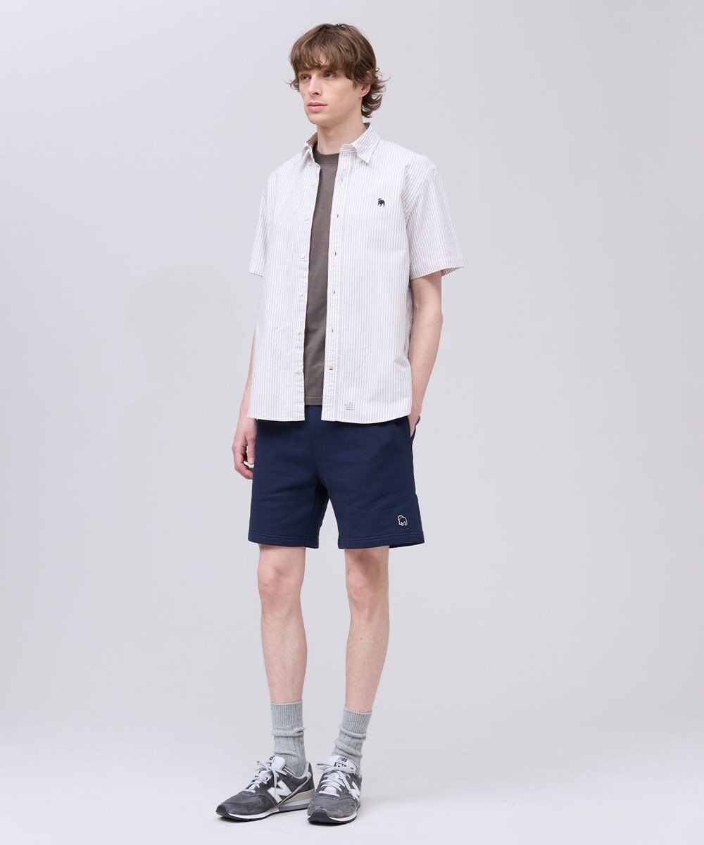 J.PRESS MEN 【WEB限定】バックブル スウェットハーフパンツ 
