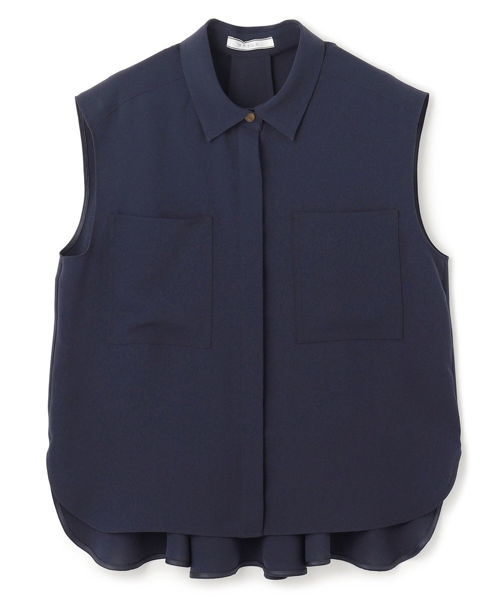 BEIGE， HYACINTH / ショートカラーシャツ 