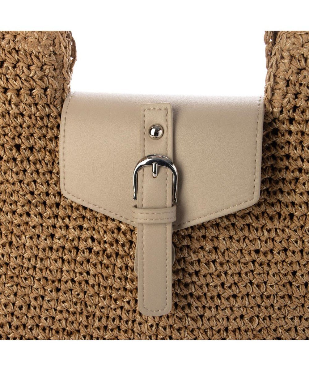 UNBILLION カシュカシュ cachecache / ベルトフラップクロッシェトート カゴバッグ 