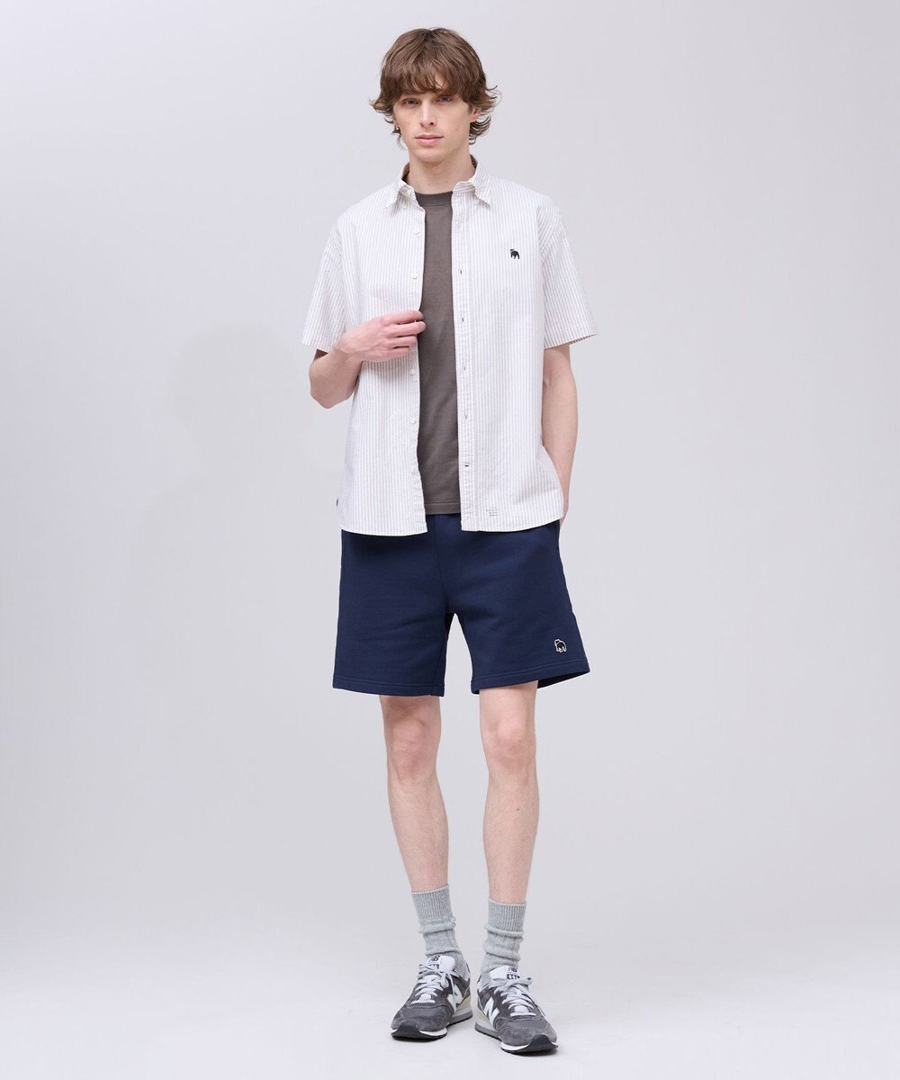 J.PRESS MEN 【WEB限定】バックブル スウェットハーフパンツ 