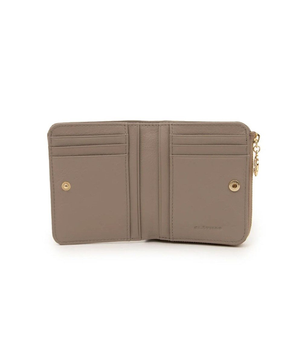 CLATHAS ワッフル 二つ折り財布 