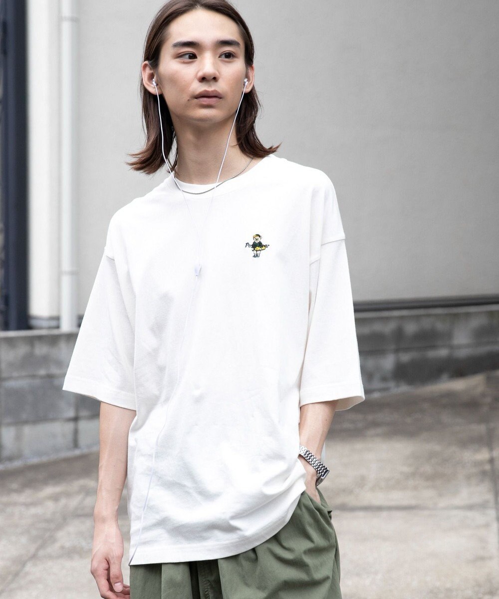 WEGO 【ユニセックス着用ITEM/綿100%/SMLサイズ展開】リラックスフィットワンポイントT（S） 