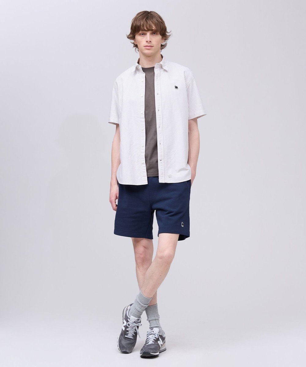 J.PRESS MEN 【WEB限定】バックブル スウェットハーフパンツ 