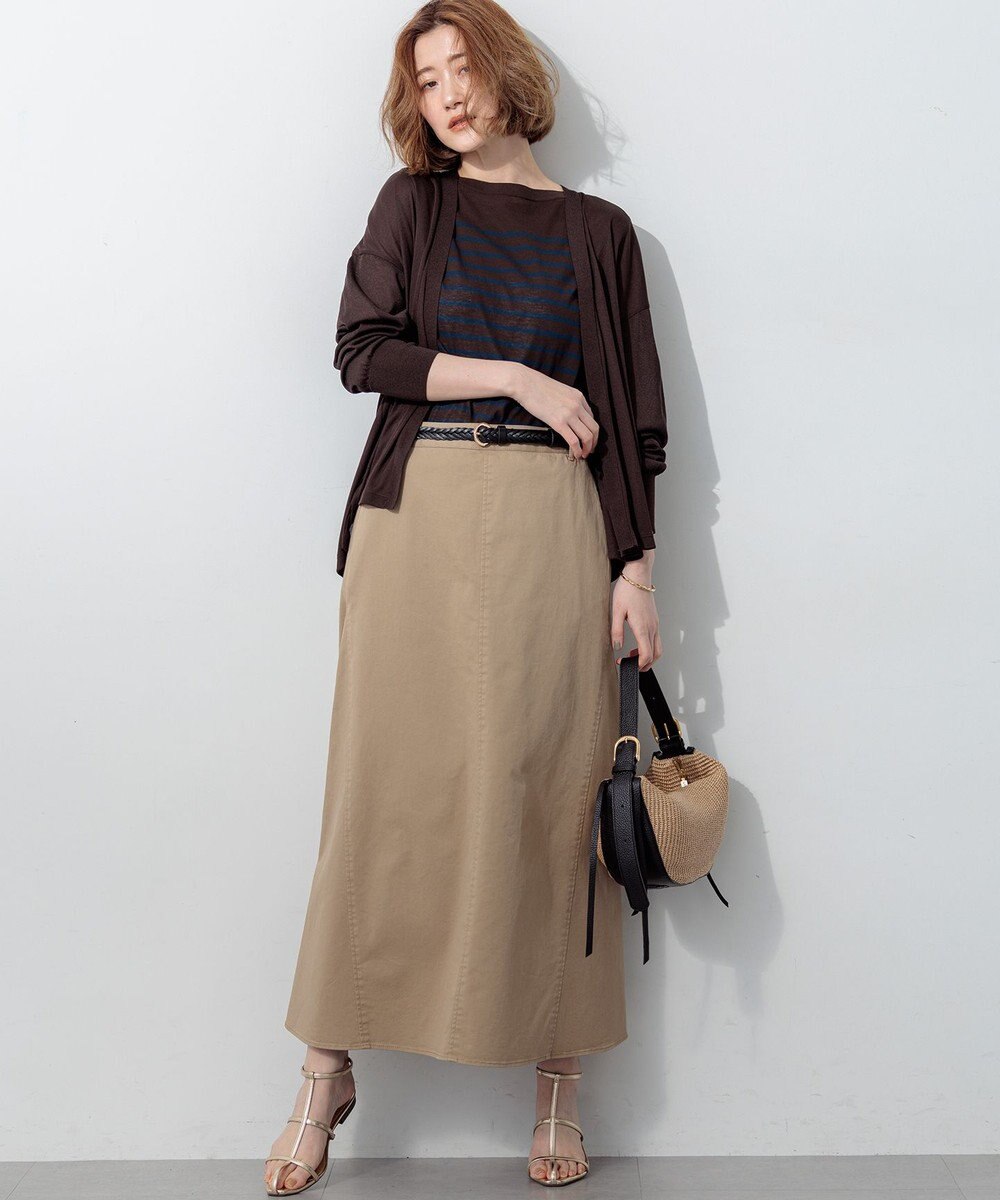 23区 【WEB&一部店舗限定カラーあり】ストレッチギャバ チノ スカート 